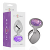 INTENSE - DOP ANAL DIN ALUMINIU METALIC CU CRISTAL VIOLET MĂRIMEA L